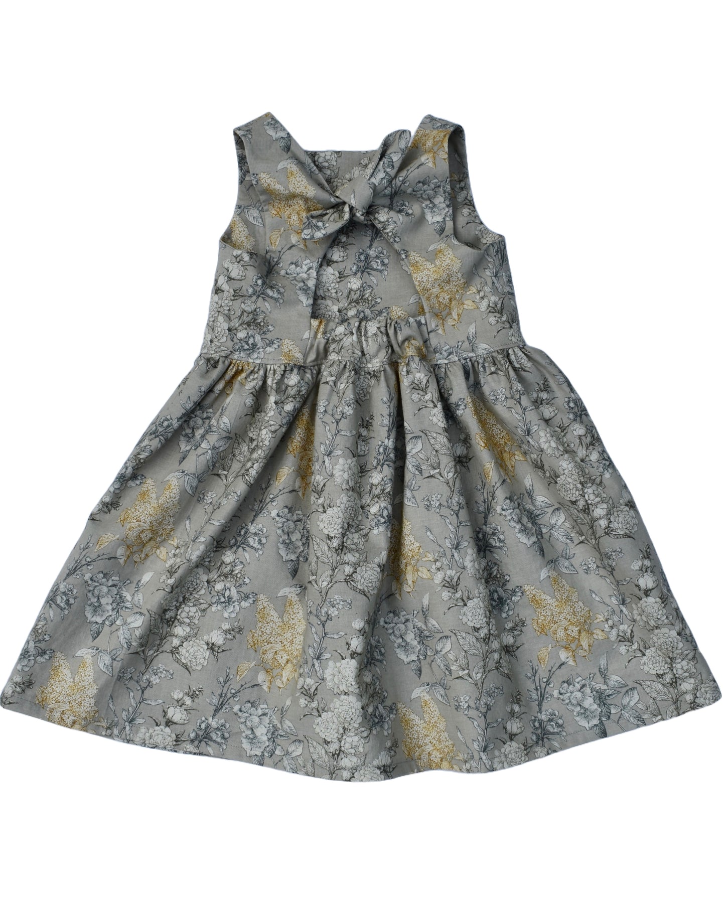 Emma Tie Back Dress, Etched Floral