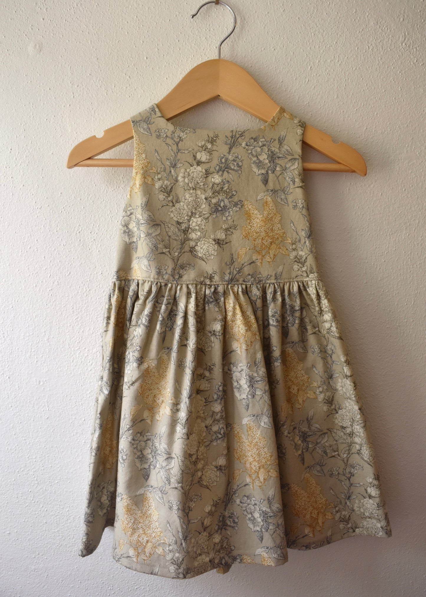 Emma Tie Back Dress, Etched Floral