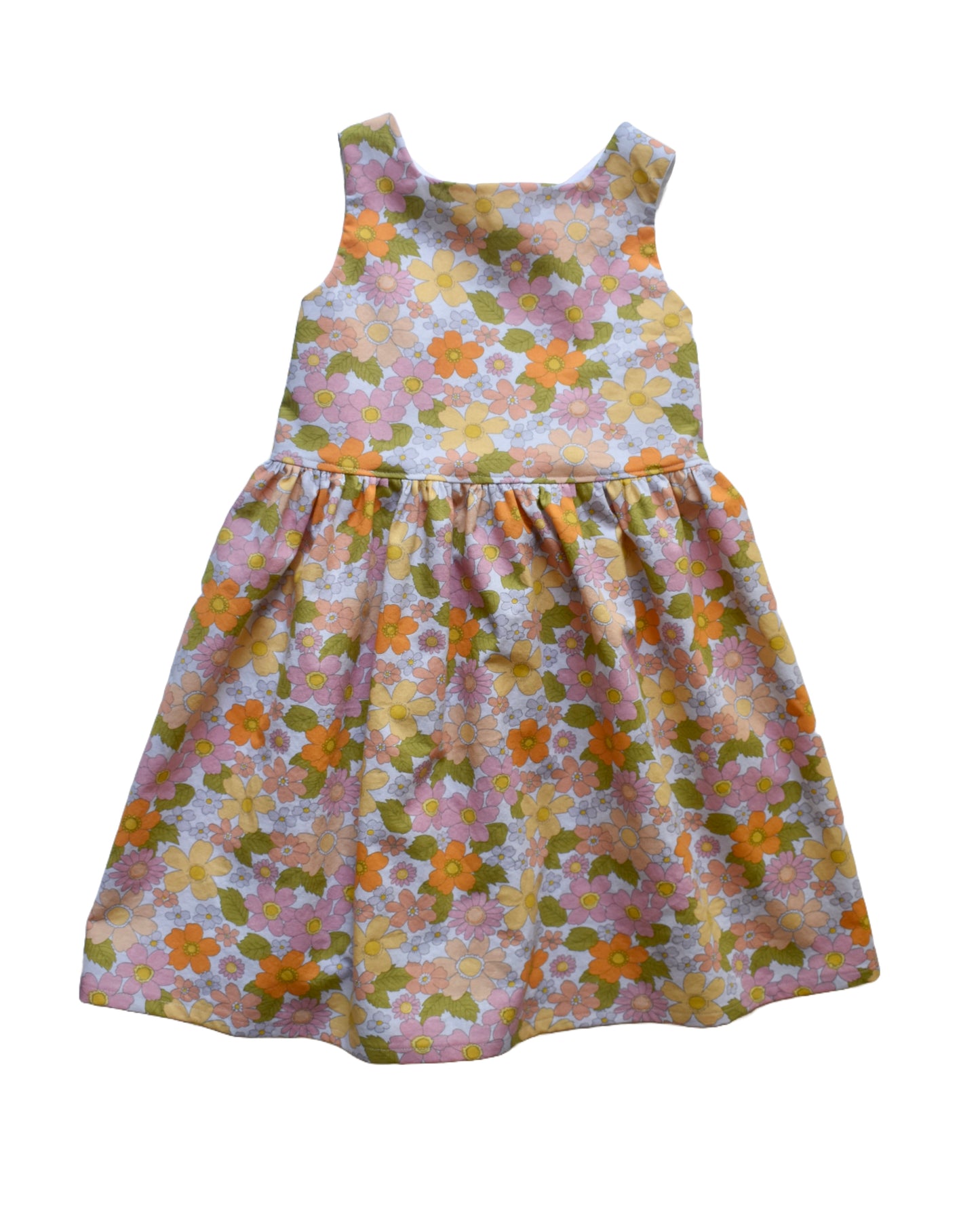 Emma Tieback Dress, 60s Floral
