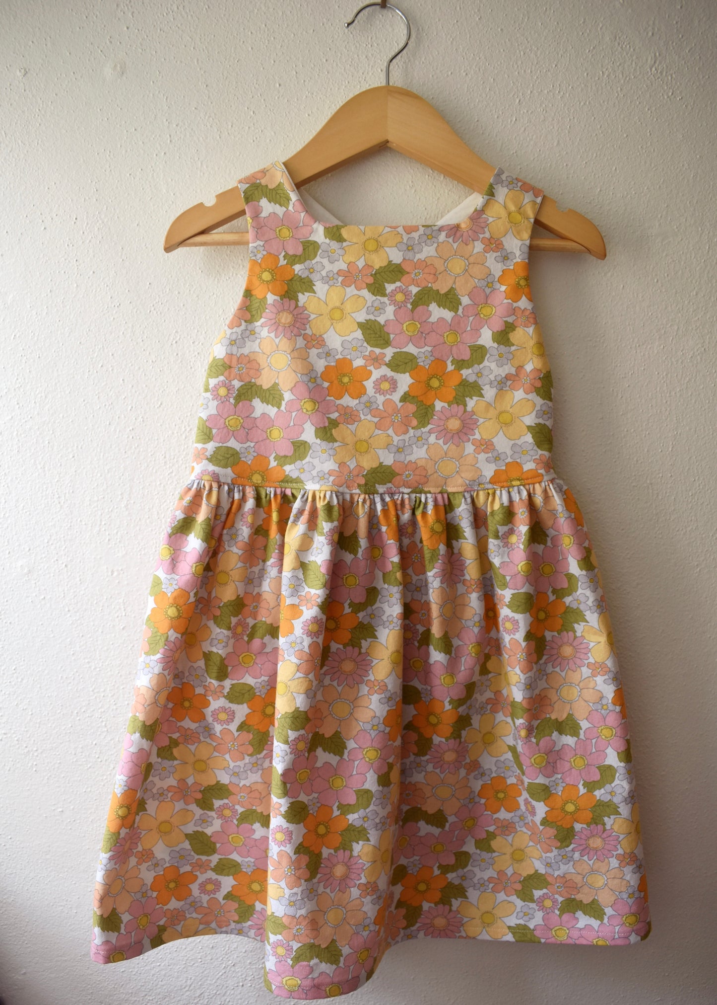 Emma Tieback Dress, 60s Floral