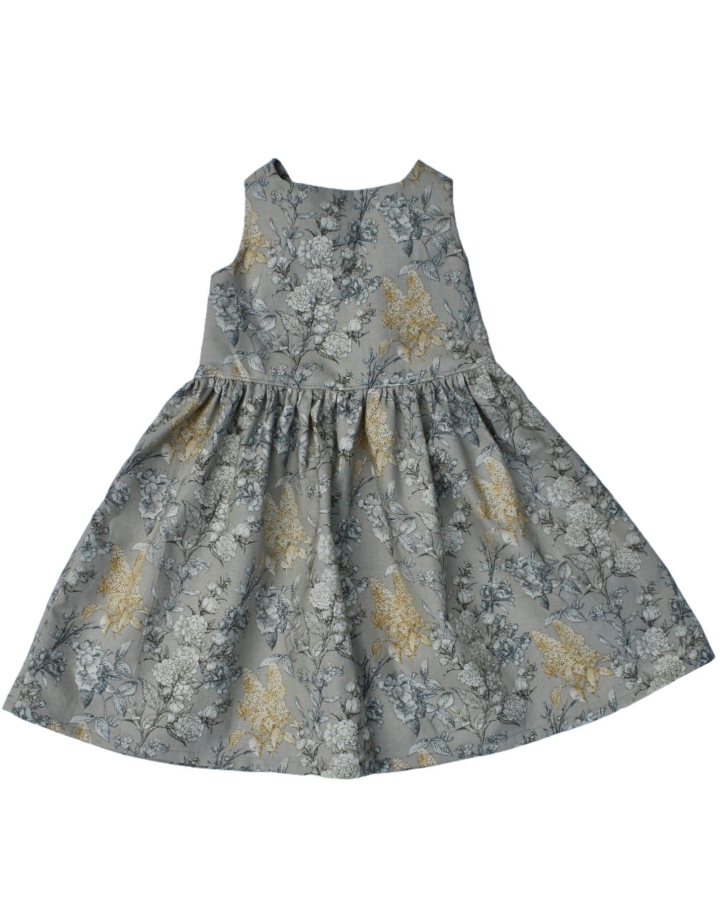 Emma Tie Back Dress, Etched Floral