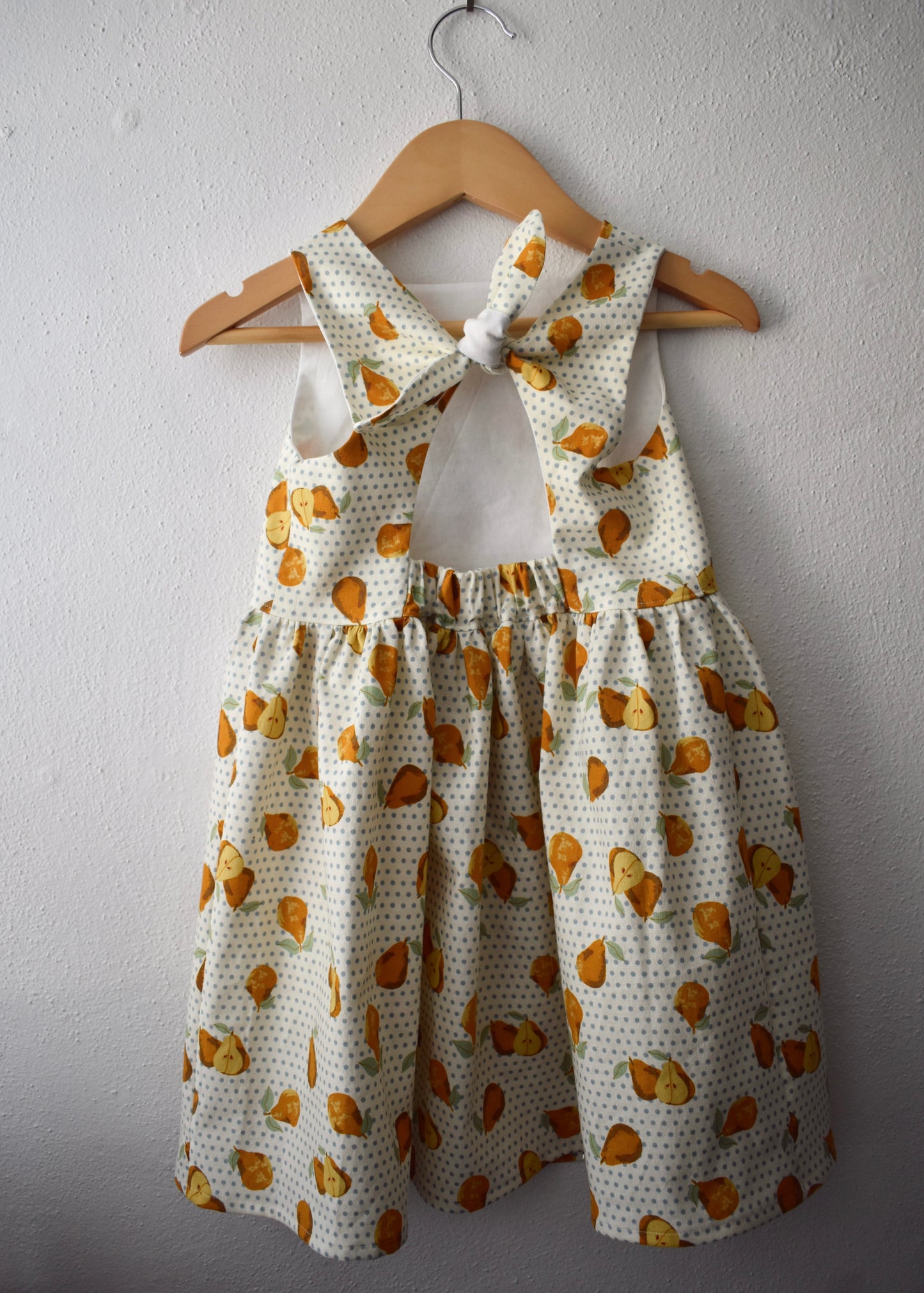 Emma Tieback Dress, Golden Pear