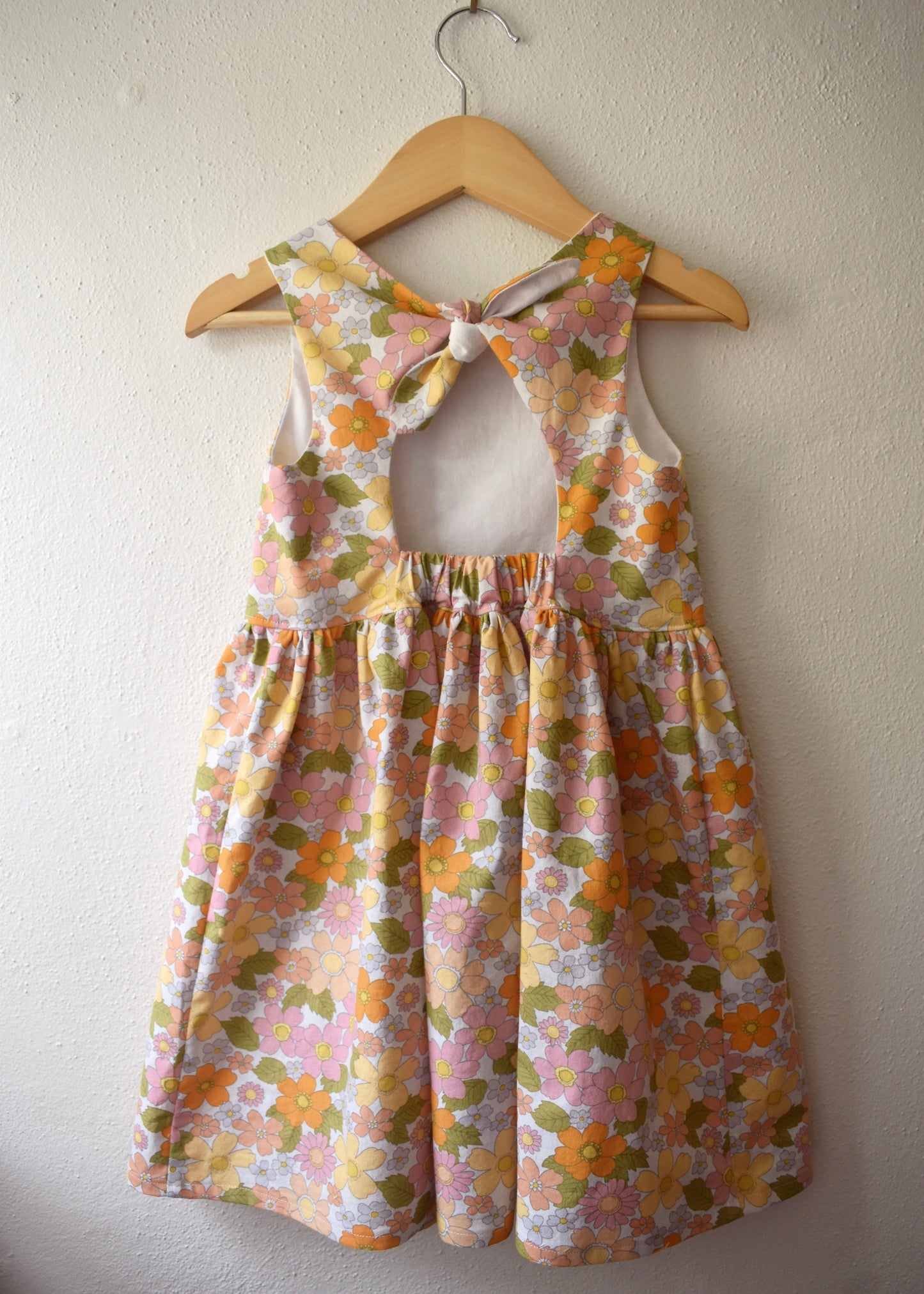 Emma Tieback Dress, 60s Floral