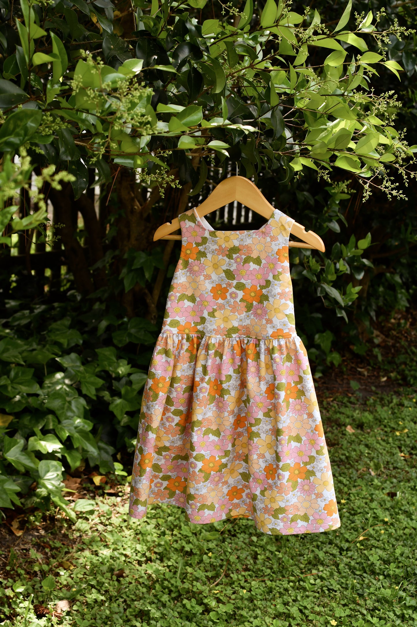 Emma Tieback Dress, 60s Floral