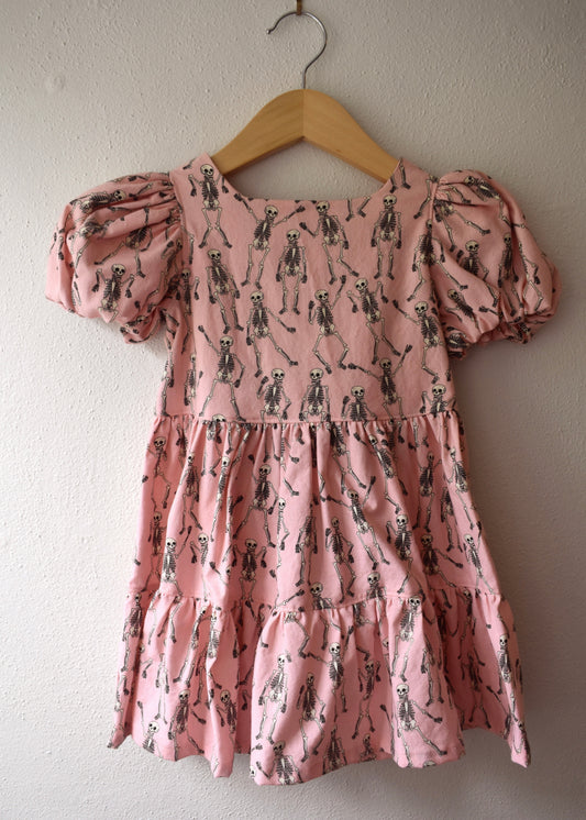 Camila Twirl Dress,Dancing Skeletons