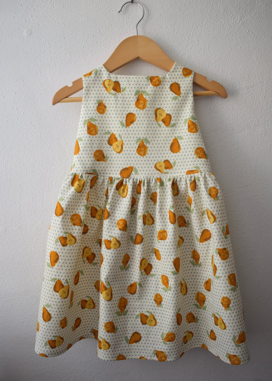 Emma Tieback Dress, Golden Pear